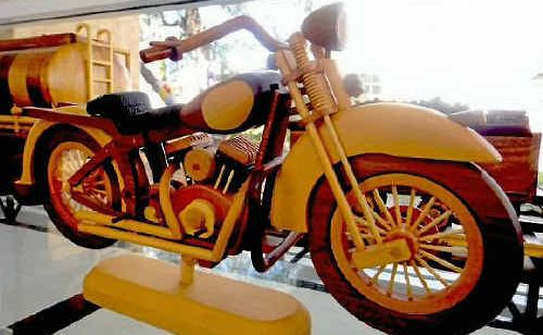 Wayne Vince’s Harley Davidson is among the exhibits at Warwick Art Gallery. Wayne Vince’s Harley Davidson is among the exhibits at Warwick Art Gallery.
